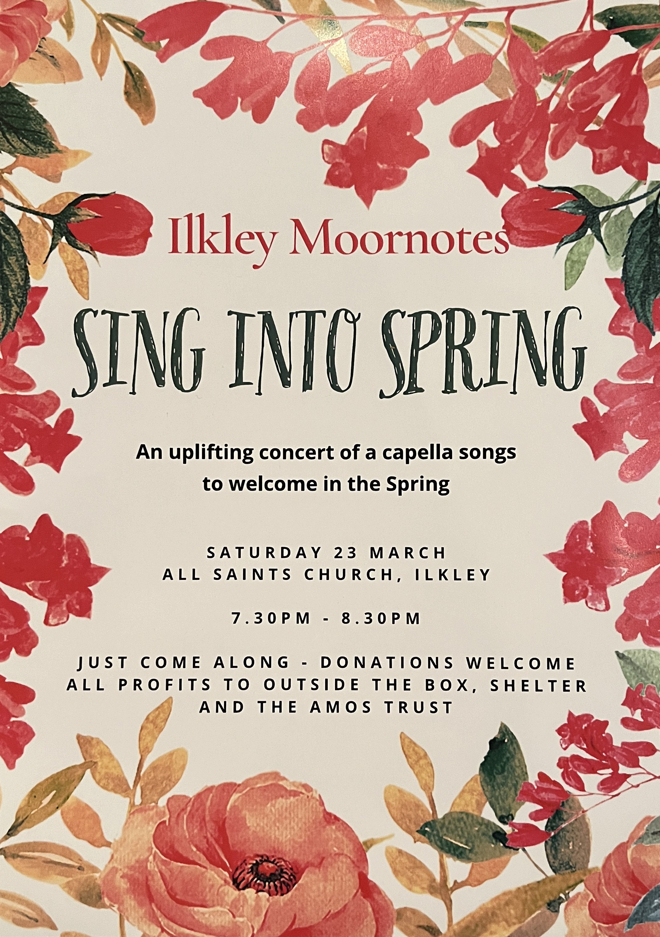 Sing into Spring Concert Poster